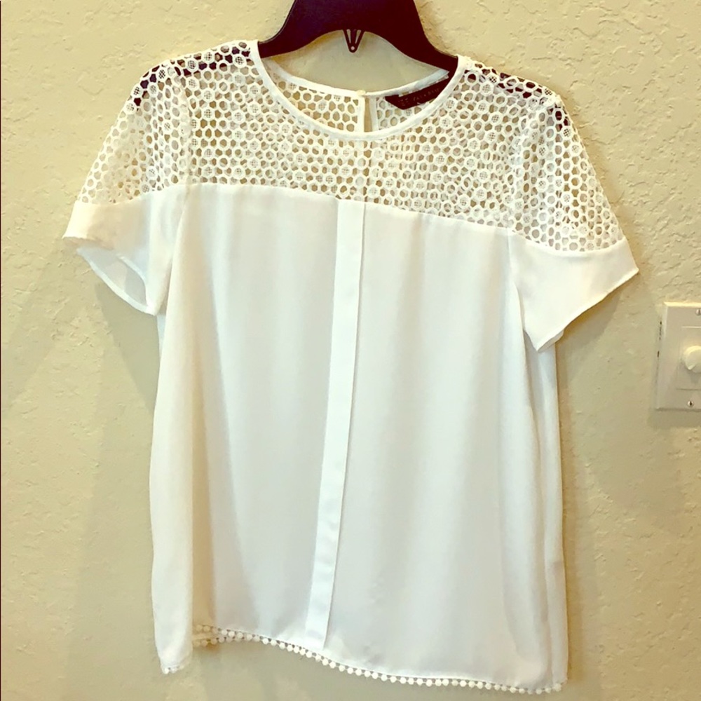 Zara White Basic Top - image 1